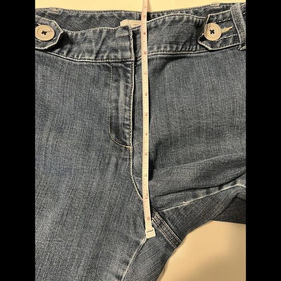 Ann Taylor Loft Womens Jeans Size 12 Medium Wash With Button Accents - Picture 4 of 12
